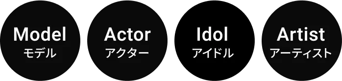 モデル・アクター・アイドル・アーティスト